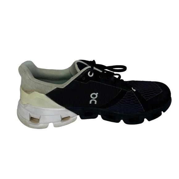 ON Cloudflyer Womens Size 9 Running Shoes Black White Mint Green - Picture 4 of 12